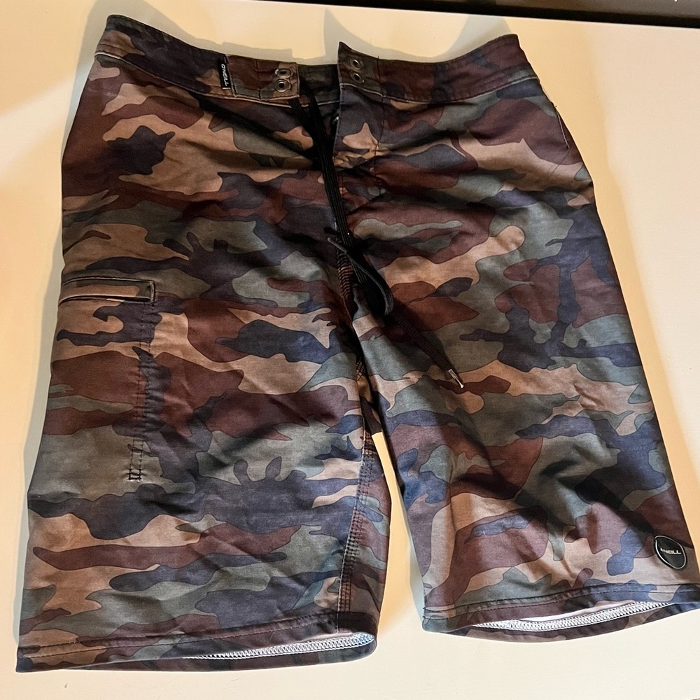 Boys O’Neill camo hyperfreak swim trunks